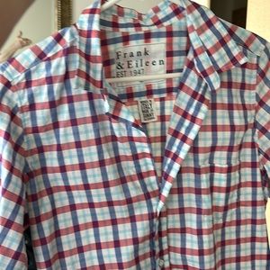Frank & Eileen Barry Plaid Button Up Shirt